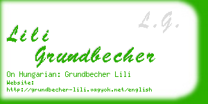 lili grundbecher business card
